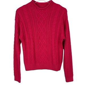 J. Crew NWT Pink Cable Knit Sweater